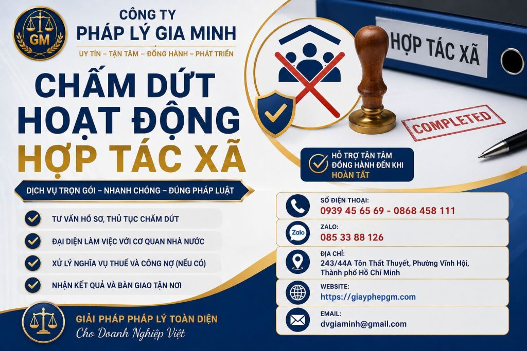Chấm dứt hoạt động hợp tác xã
