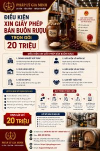 Chi phí xin giấy phép bán buôn rượu trọn gói