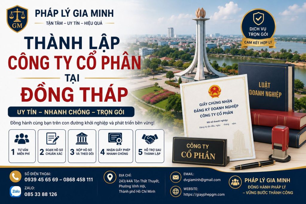 Thành lập công ty cổ phần tại Đồng Tháp – Giải pháp phát triển doanh nghiệp bền vững và chuyên nghiệp 10 Công ty cổ phần giá rẻ Đồng Tháp