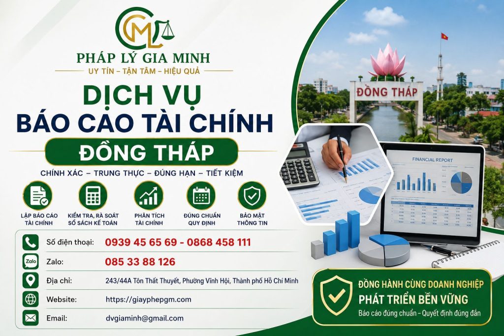 Dịch vụ làm sổ sách kế toán tại Đồng Tháp uy tín – Giải pháp tối ưu cho doanh nghiệp 9 Dịch vụ báo cáo tài chính Đồng Tháp