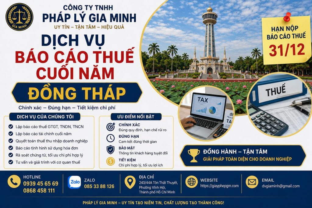 Dịch vụ làm báo cáo tài chính tại Đồng Tháp 4 Dịch vụ báo cáo tài chính trọn gói Đồng Tháp