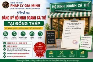 Dịch vụ đăng ký hộ kinh doanh cá thể Đồng Tháp