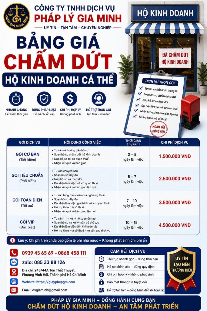 Dịch vụ giải thể công ty sản xuất nội thất tại Đồng Tháp