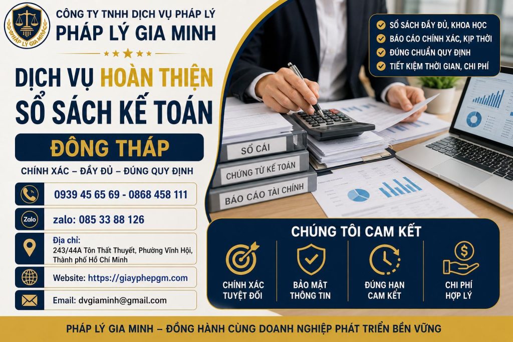 Dịch vụ làm sổ sách kế toán tại Đồng Tháp uy tín – Giải pháp tối ưu cho doanh nghiệp 3 Dịch vụ hoàn thiện sổ sách kế toán Đồng Tháp
