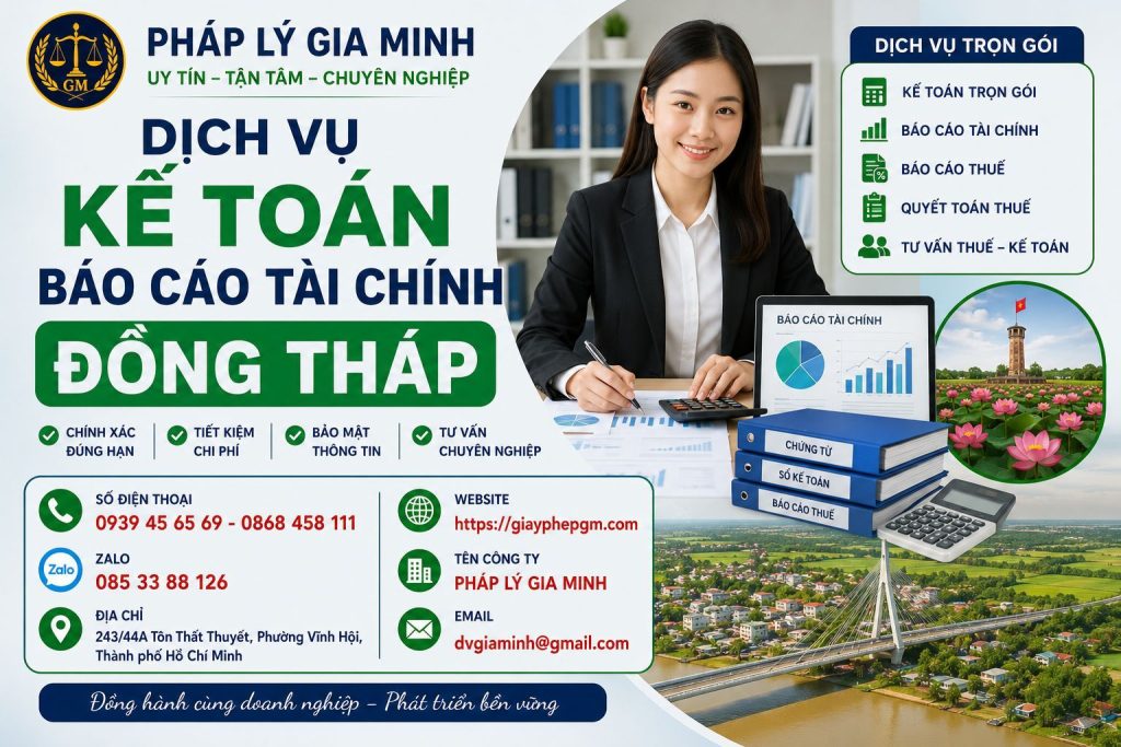 Dịch vụ làm báo cáo tài chính tại Đồng Tháp 10 Dịch vụ kế toán báo cáo tài chính Đồng Tháp