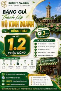 Dịch vụ mở hộ kinh doanh tại Đồng Tháp