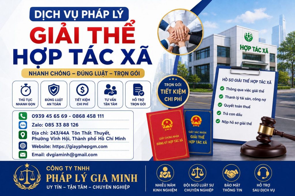 Dịch vụ pháp lý giải thể hợp tác xã