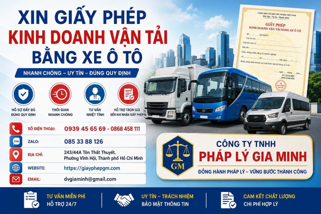 Điều kiện xin giấy phép vận tải hàng hóa bằng xe ô tô