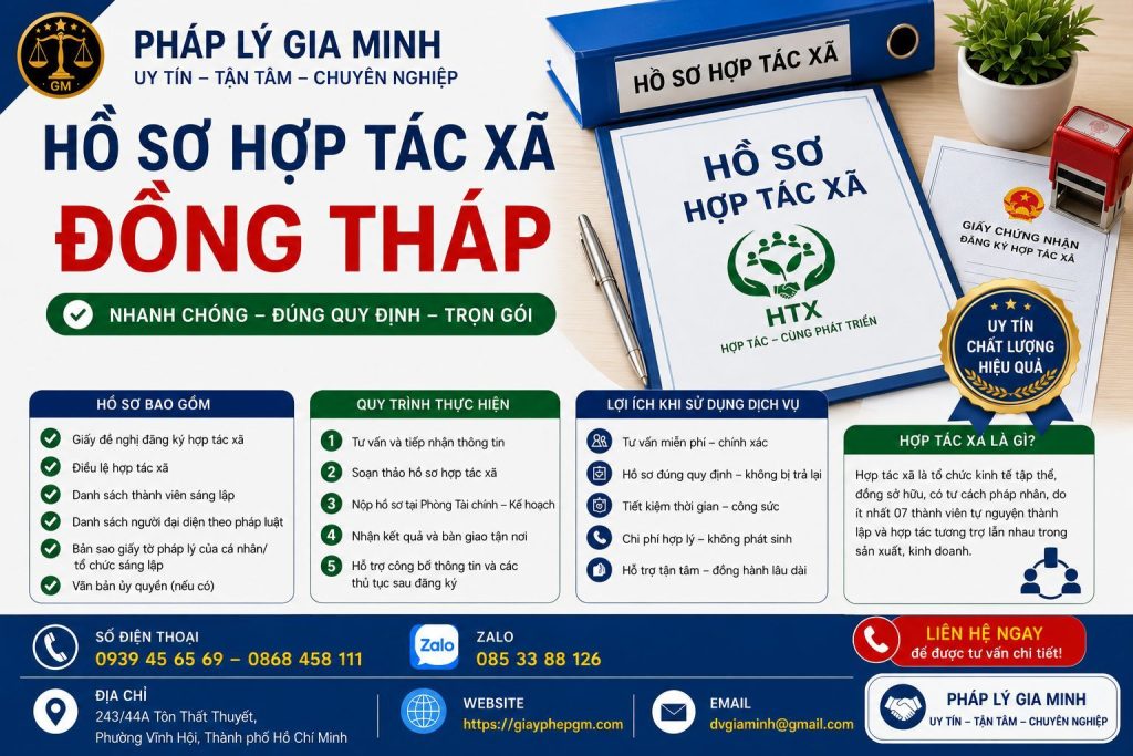 Hồ sơ hợp tác xã Đồng Tháp