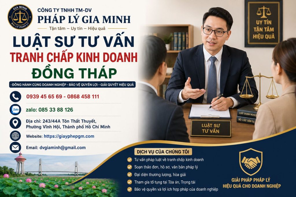Luật sư tư vấn tranh chấp kinh doanh Đồng Tháp