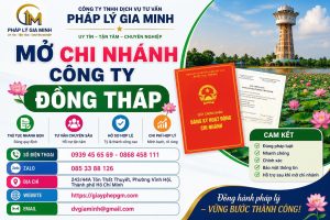 Mở chi nhánh công ty Đồng Tháp