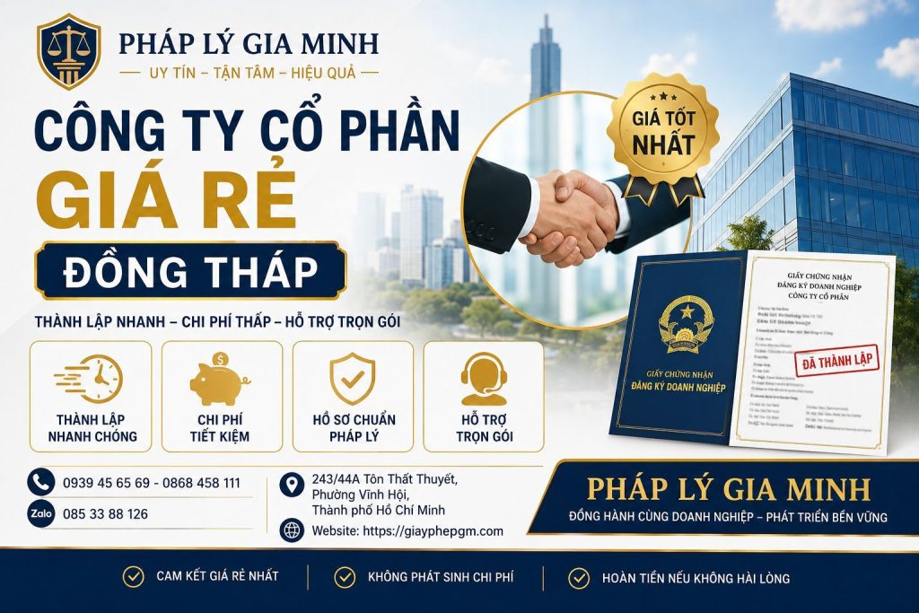 Thành lập công ty cổ phần tại Đồng Tháp – Giải pháp phát triển doanh nghiệp bền vững và chuyên nghiệp 1 Thành lập công ty cổ phần tại Đồng Tháp