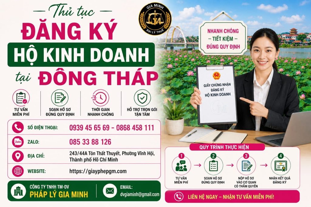 Thủ tục thành lập công ty tại Đồng Tháp