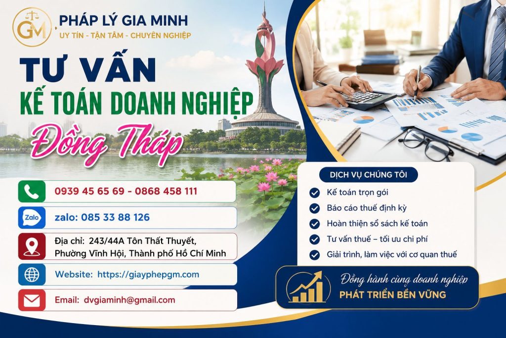 Tư vấn kế toán doanh nghiệp Đồng Tháp