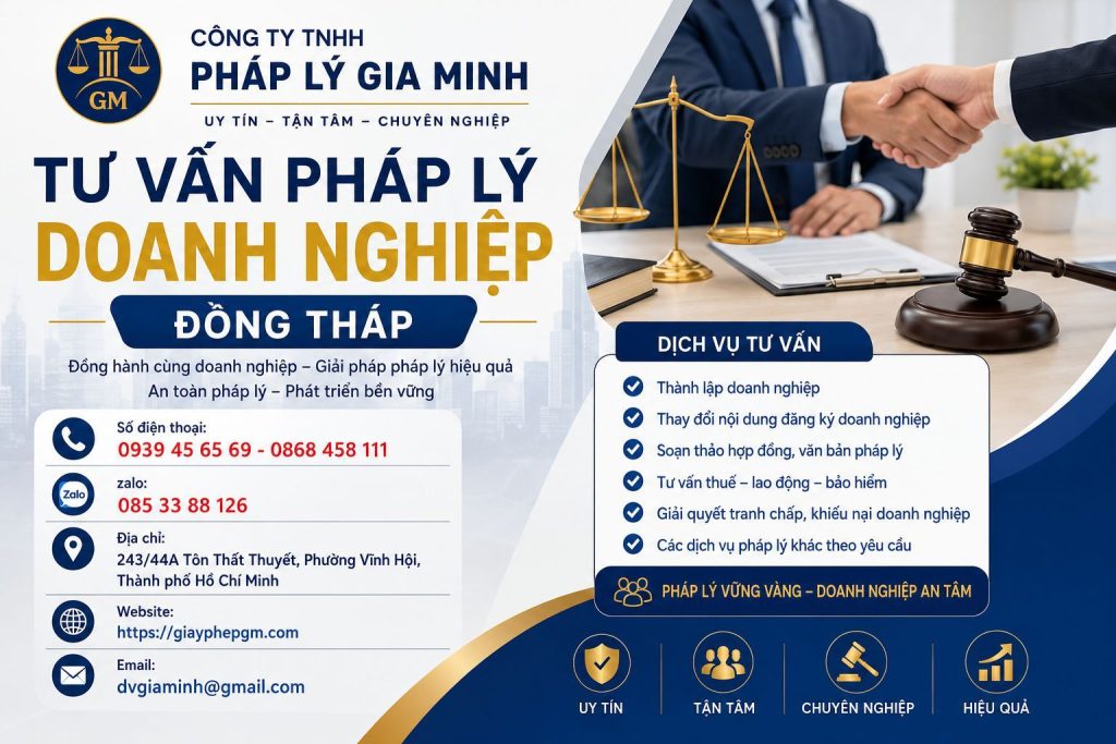Dịch vụ luật sư doanh nghiệp tại Đồng Tháp – Đồng hành pháp lý toàn diện cho doanh nghiệp hiện đại 2 Tư vấn pháp lý doanh nghiệp Đồng Tháp