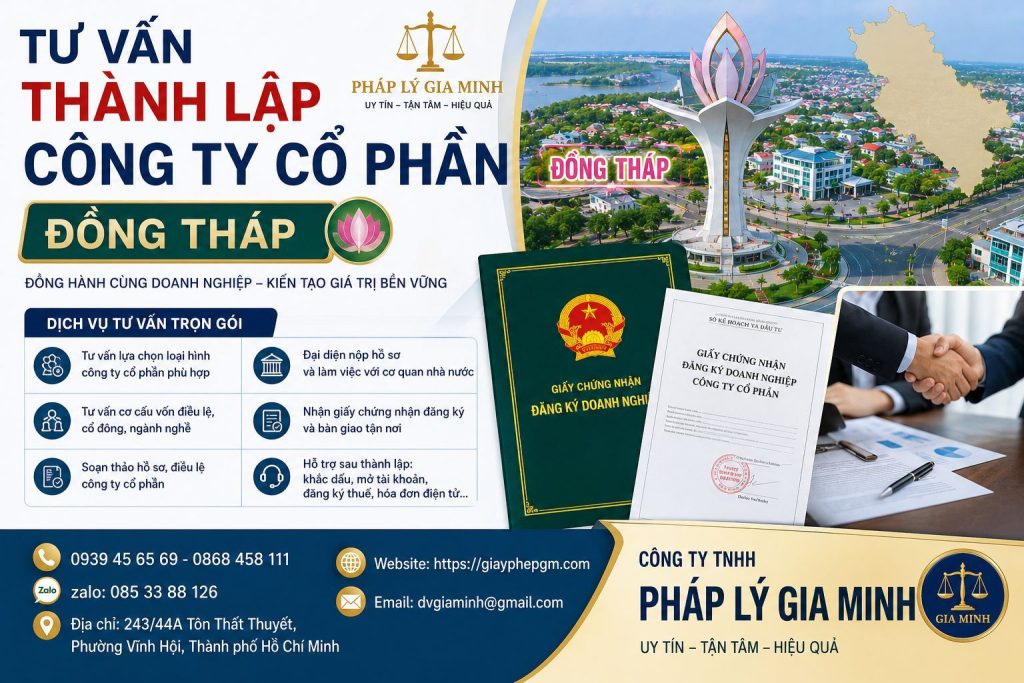 Thành lập công ty cổ phần tại Đồng Tháp – Giải pháp phát triển doanh nghiệp bền vững và chuyên nghiệp 9 Tư vấn thành lập công ty cổ phần Đồng Tháp