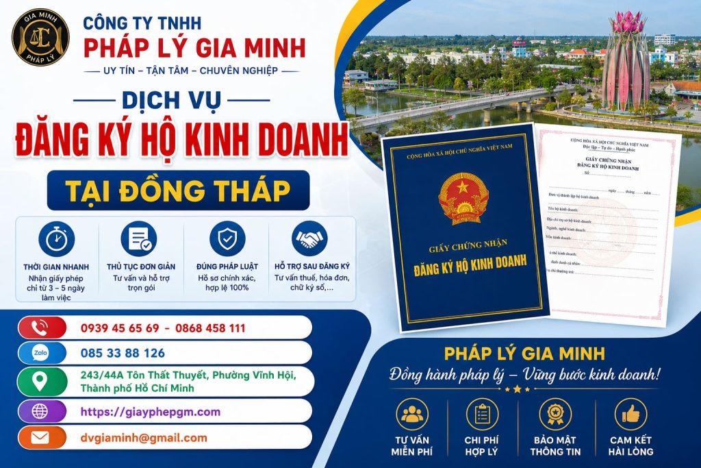 Dịch Vụ Đăng Ký Hộ Kinh Doanh Tại Đồng Tháp