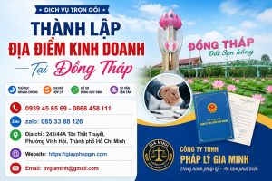 Thành Lập Địa Điểm Kinh Doanh Tại Đồng Tháp