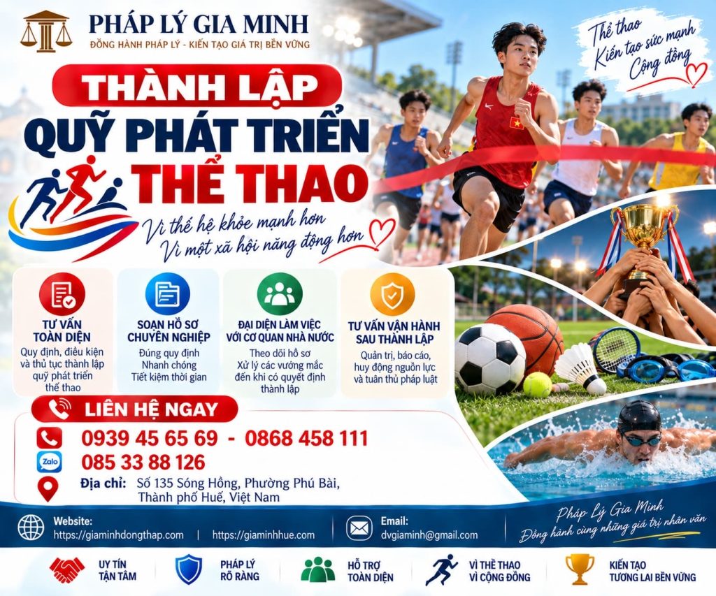 Thành lập quỹ phát triển thể thao