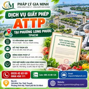 Dịch vụ giấy phép ATTP tại phường Long Phước TPHCM