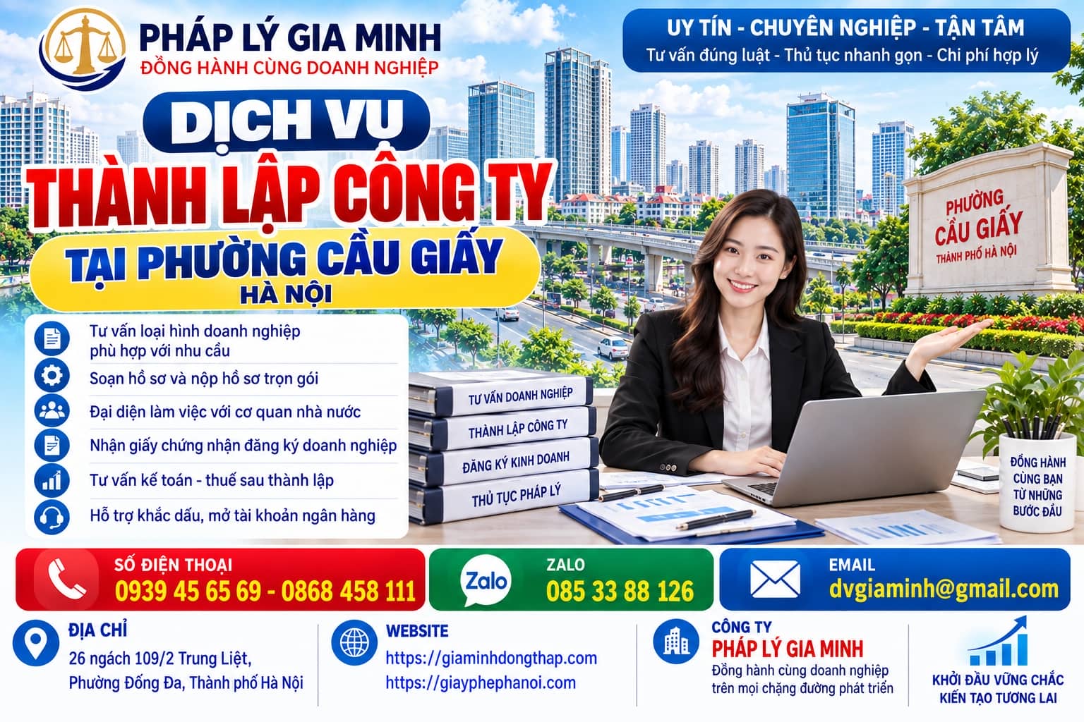 Dịch vụ thành lập công ty tại phường Cầu Giấy Hà Nội
