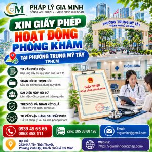 Xin giấy phép hoạt động phòng khám tại phường Trung Mỹ Tây TPHCM